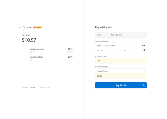 app checkout